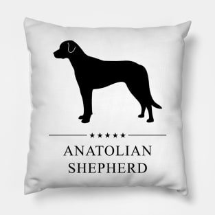 Anatolian Shepherd Black Silhouette Pillow