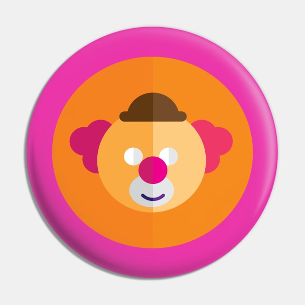 A Minimalist Clown Pin by PatrioTEEism