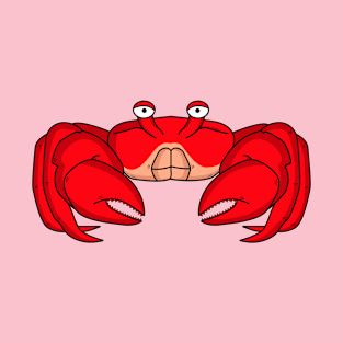 Cute red crab cartoon illustration T-Shirt