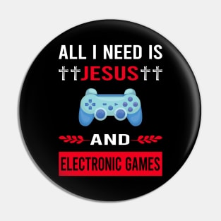 I Need Jesus And Electronic Game Games Pin