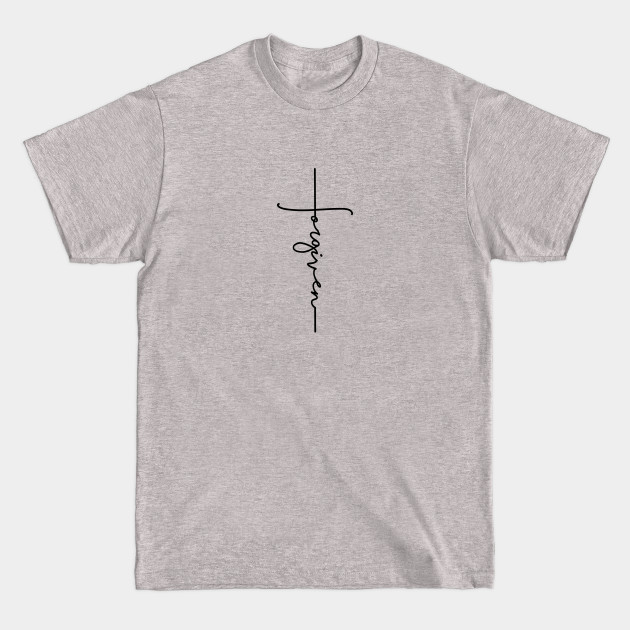 Disover Forgiven Christian Cross - Cross - T-Shirt