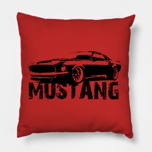 Ford Mustang - Front Words Pillow
