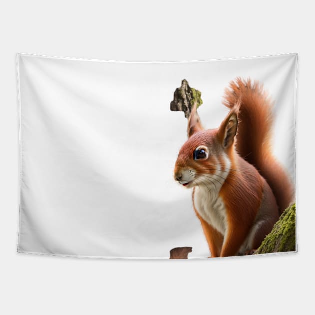 Red Squirrel Tapestry by My Kickincreations