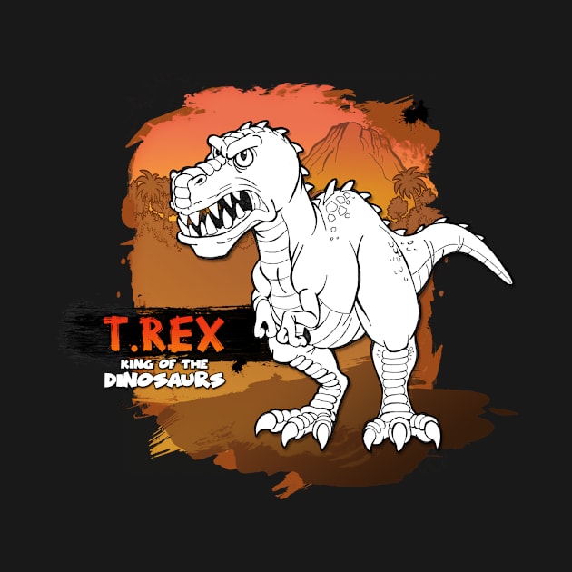 T_rex_Cartoon by Mauro_t_shirts