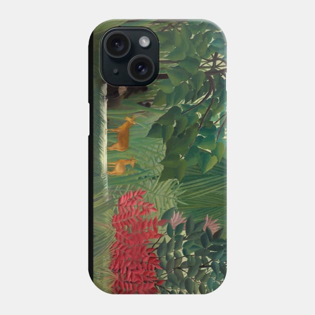 Henri Rousseau - The Waterfall Phone Case by SybaDesign