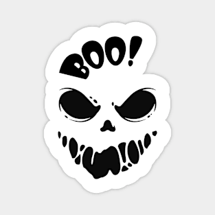 Halloween Boo, Trick or Treating. Spooky Face Magnet