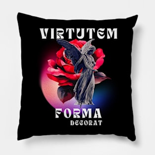 Virtutem Forma Decorat Angel Rose Gradient Pillow