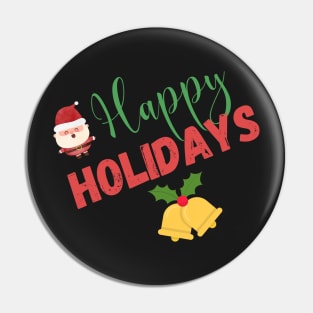 Happy Holidays Pin