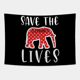 Save the Elephants Lives, Elephant lovers Tapestry