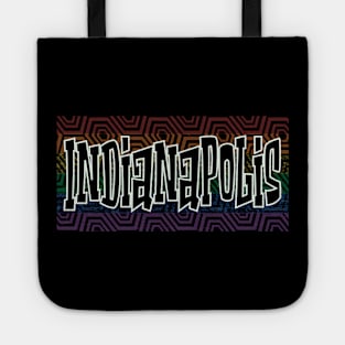 LGBTQ PATTERN USA INDIANAPOLIS Tote