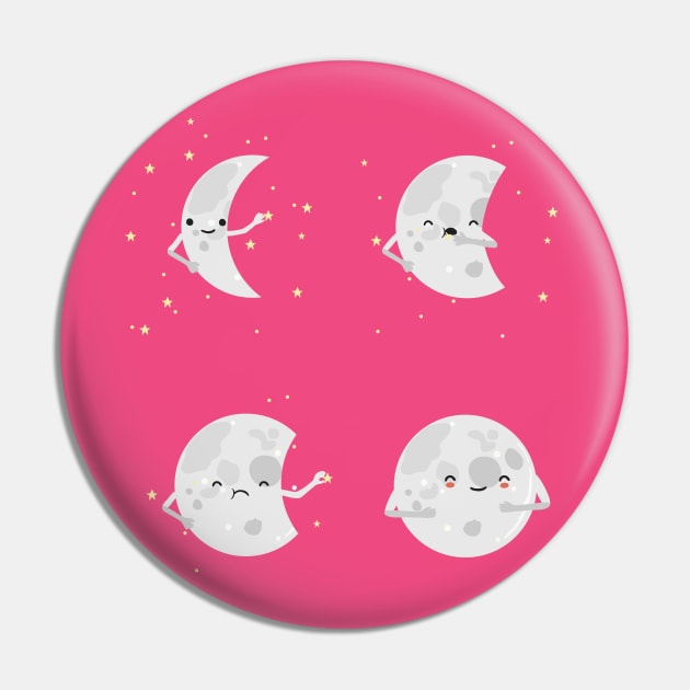 Full Moon Pin by wawawiwa