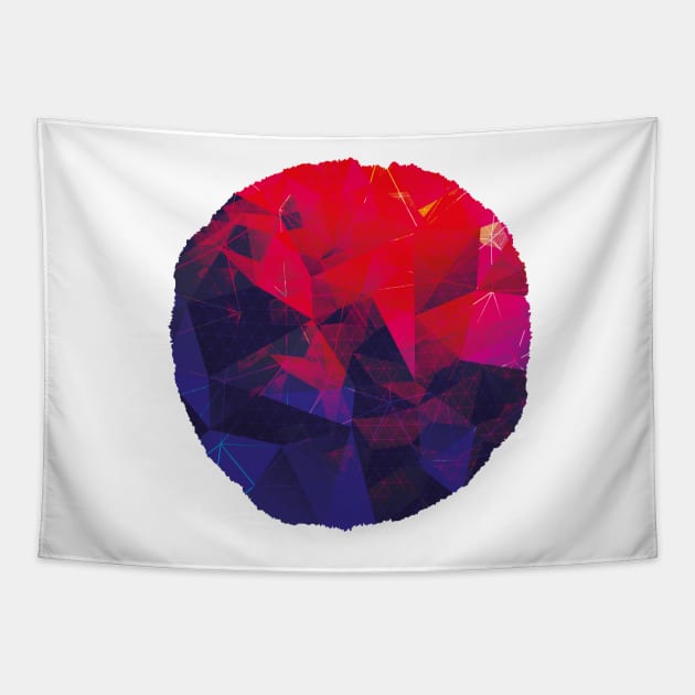 Geometric Super Moon Tapestry by Chairboy