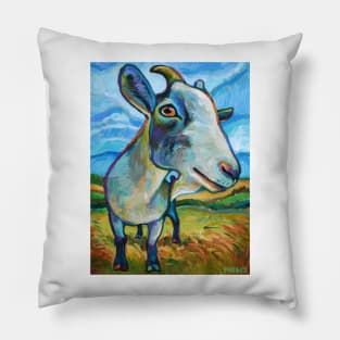 Goat Painting called Van Goat Pillow