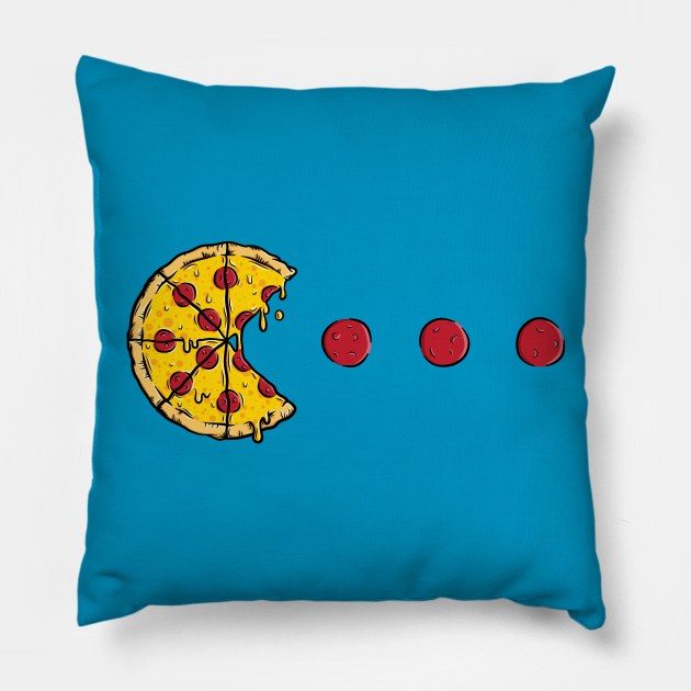 Pizza-Man Pillow by jrcreativo