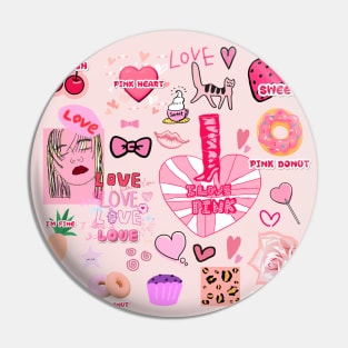 I LOVE PINK Pin