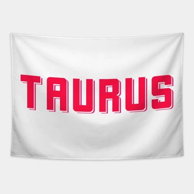 Bold Pink Taurus Tapestry by TheDaintyTaurus