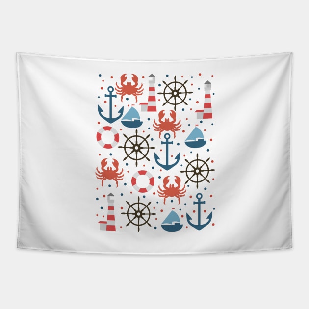 Sea life Tapestry by JuliaBadeeva