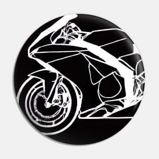 Outline Motorcycle Pin