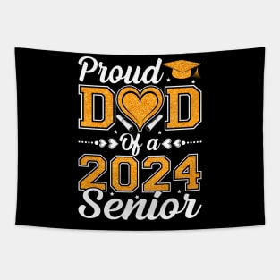 Proud Dad Of A 2024 Senior Graduation Tapestry