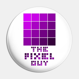 the pixel guy design for the pixel lover - pink Pin