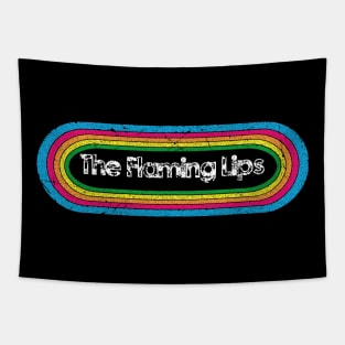 lips ll rainbow retro Tapestry