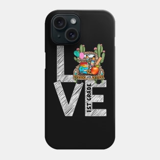 Love 1st Grade Apple Funny Phone Case