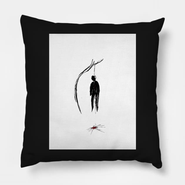 hanging man Pillow by Interium