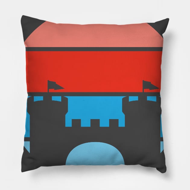 silhouette castle Pillow by amindachoirun