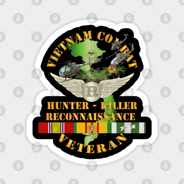 Vietnam Combat AVN Vet  Recon - Hunter Killer w VN SVC Magnet by twix123844