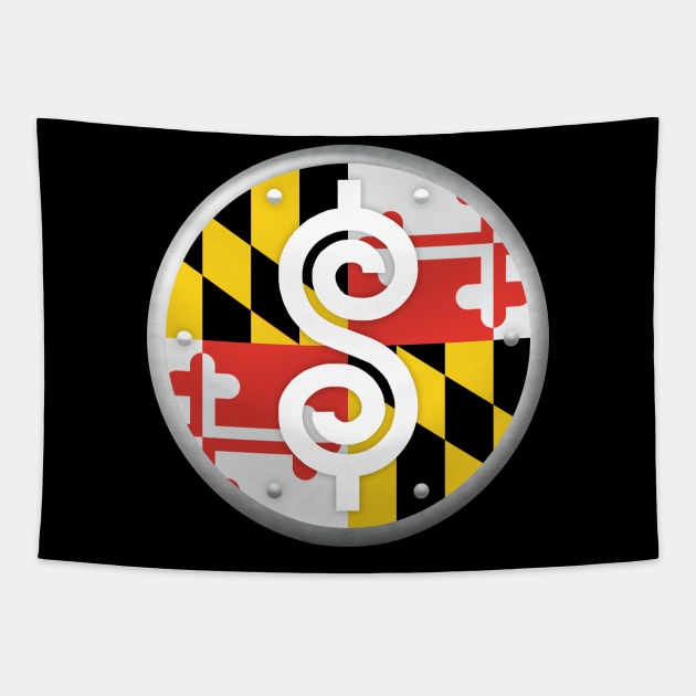 Maryland Plinko Chip Tapestry by pacdude