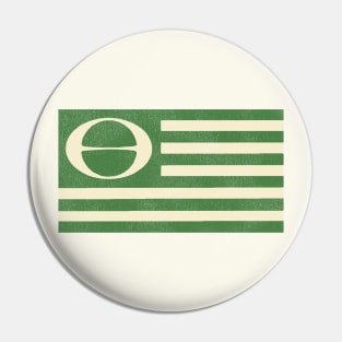 Ecology Flag Vintage Environmentalist Earth Day Activist Pin