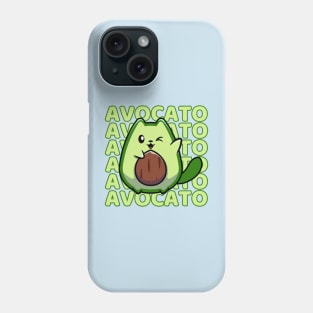 Avocato Funny Kawaii Cute Avocado Cat Mom Phone Case