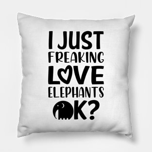 Love Elephants Pillow