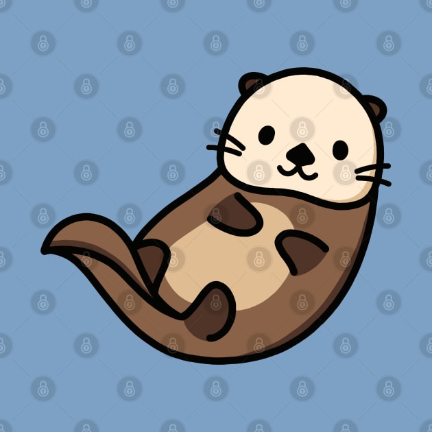 Sea Otter by littlemandyart