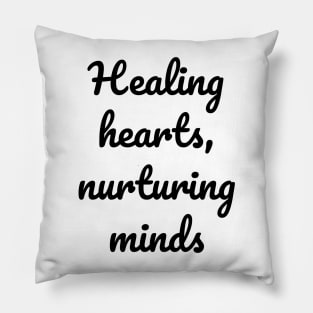 Healing Hearts, Nurturing Minds Mental Health Pillow