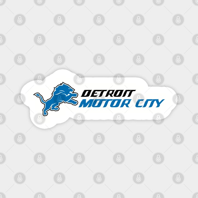Detroit Motor City Lions Magnet by capognad