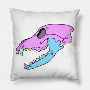 Wolf Skull Pillow