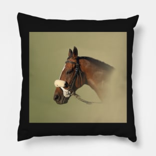 Race Horse Pillow