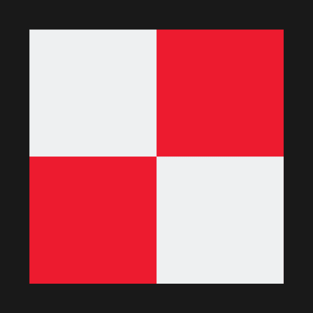 Arsenal Red and White Checkered Fan Flag by Culture-Factory