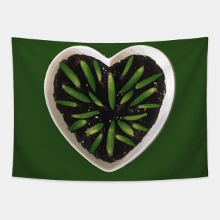 Succulent Propagating Heart Tapestry