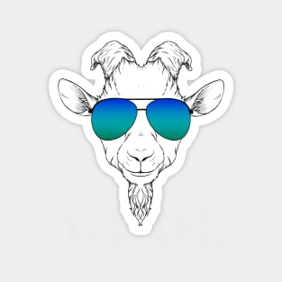 Goat with Sunglasses Magnet