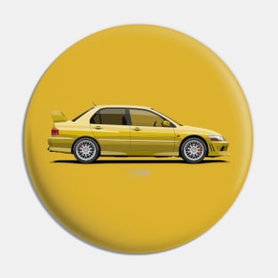 Lancer Evolution VII CT9A Yellow Pin