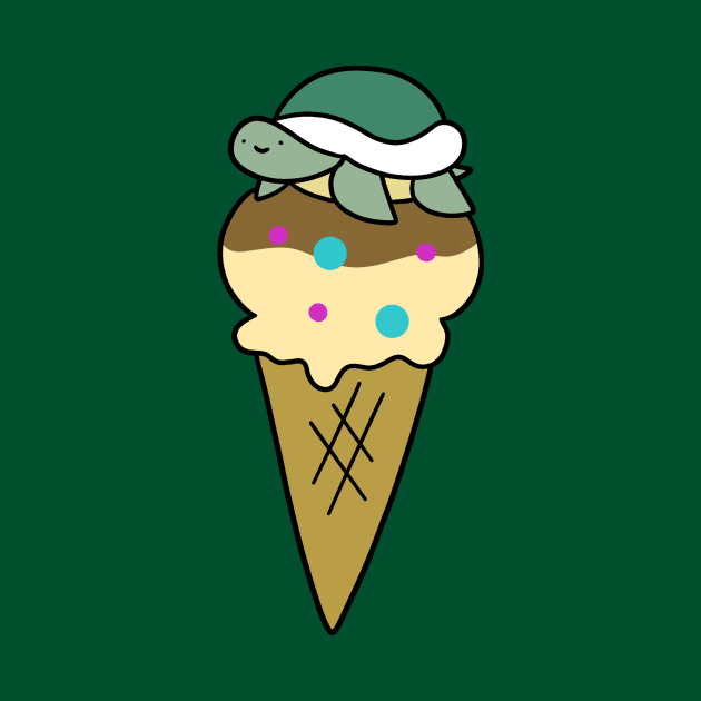 Turtle Icecream Cone by saradaboru