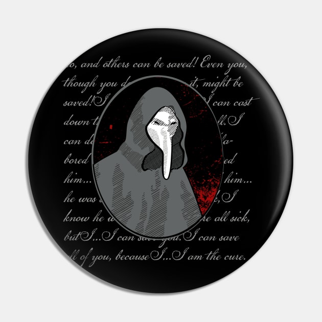 SCP-049 SCP Foundation Plague Doctor Quote Pin by Opal Sky Studio