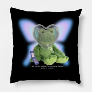 "Waiting" Y2k Design Pillow