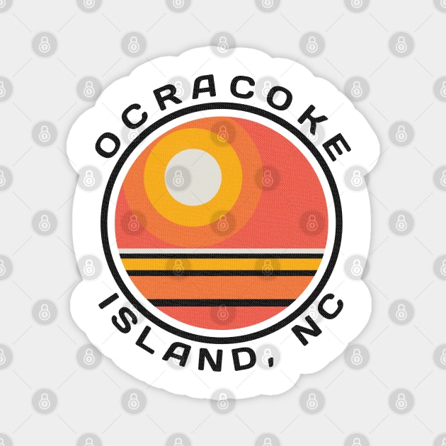 Ocracoke Island, NC Summertime Vacationing Sunrise Magnet by Contentarama