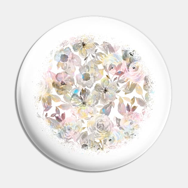 Elegant whimsical grey watercolor roses Pin by InovArtS