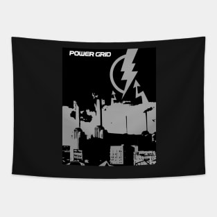 Power Grid - Board Games Design - Movie Poster Style - Board Game Art Tapestry