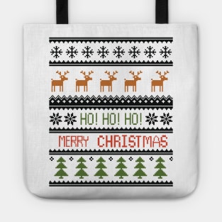 Ugly Christmas sweater in colors Tote