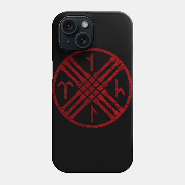 Tengri Tamgası Red Phone Case by Tuwegl